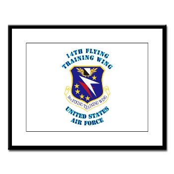 14FTW - M01 - 02 - 14th Flying Training Wing with Text - Large Framed Print