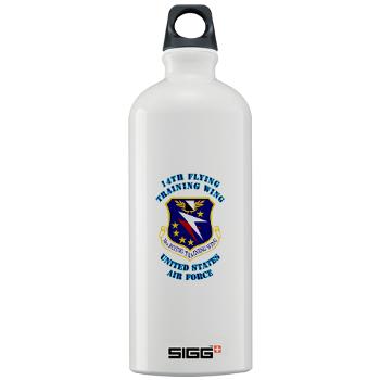 14FTW - M01 - 03 - 14th Flying Training Wing with Text - Sigg Water Bottle 1.0L