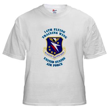 14FTW - A01 - 04 - 14th Flying Training Wing with Text - White t-Shirt