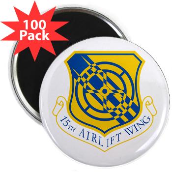 15AW - M01 - 01 - 15th Airlift Wing - 2.25" Magnet (100 pack)
