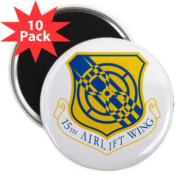 15AW - M01 - 01 - 15th Airlift Wing - 2.25" Magnet (10 pack) - Click Image to Close
