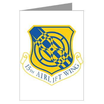 15AW - M01 - 02 - 15th Airlift Wing - Greeting Cards (Pk of 10) - Click Image to Close