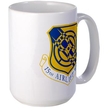 15AW - M01 - 03 - 15th Airlift Wing - Large Mug - Click Image to Close