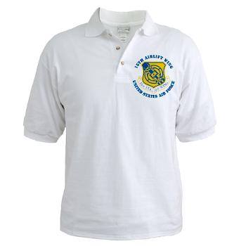 15AW - A01 - 04 - 15th Airlift Wing with Text - Golf Shirt
