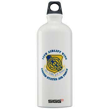 15AW - M01 - 03 - 15th Airlift Wing with Text - Sigg Water Bottle 1.0L
