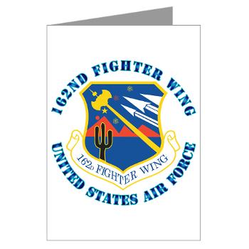162FW - M01 - 02 - 162nd Fighter Wing with Text - Greeting Cards (Pk of 20)