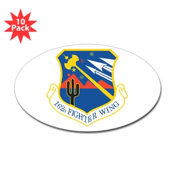 162FW - M01 - 01 - 162nd Fighter Wing - Sticker (Oval 10 pk)