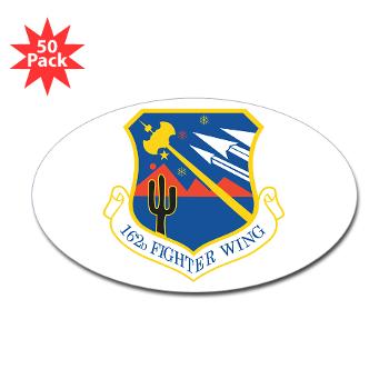 162FW - M01 - 01 - 162nd Fighter Wing - Sticker (Oval 50 pk)