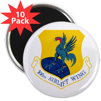 166AW - M01 - 01 - 166th Airlift Wing - 2.25" Magnet (10 pack)