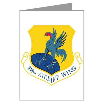 166AW - M01 - 02 - 166th Airlift Wing - Greeting Cards (Pk of 10)