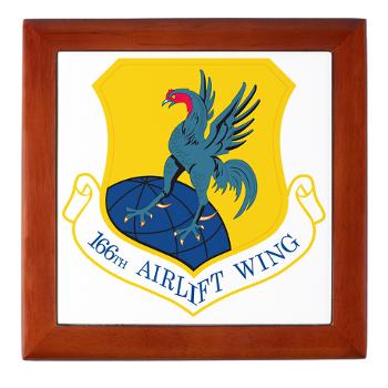 166AW - M01 - 03 - 166th Airlift Wing - Keepsake Box - Click Image to Close