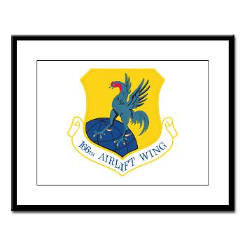 166AW - M01 - 02 - 166th Airlift Wing - Large Framed Print - Click Image to Close
