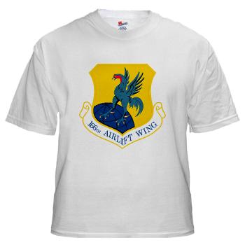 166AW - A01 - 04 - 166th Airlift Wing - White t-Shirt