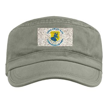 166AW - A01 - 01 - 166th Airlift Wing with Text - Military Cap - Click Image to Close