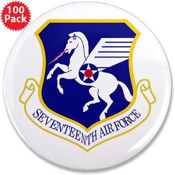 17AF - M01 - 01 - 17th Air Force - 3.5" Button (100 pack)