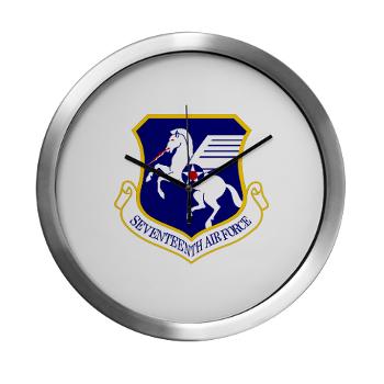 17AF - M01 - 03 - 17th Air Force - Modern Wall Clock - Click Image to Close