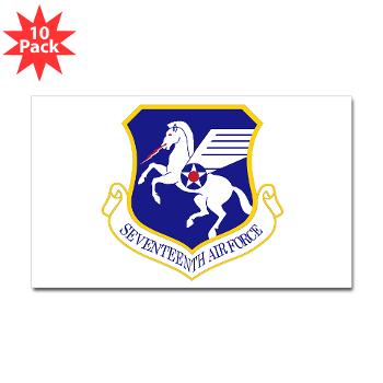 17AF - M01 - 01 - 17th Air Force - Sticker (Rectangle 10 pk)