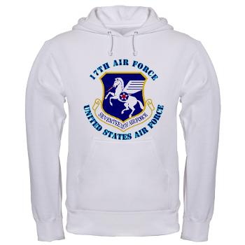 17AF - A01 - 03 - 17th Air Force with Text - Hooded Sweatshirt