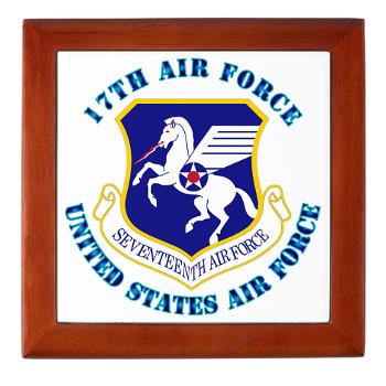 17AF - M01 - 03 - 17th Air Force with Text - Keepsake Box