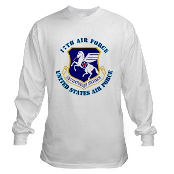 17AF - A01 - 03 - 17th Air Force with Text - Long Sleeve T-Shirt