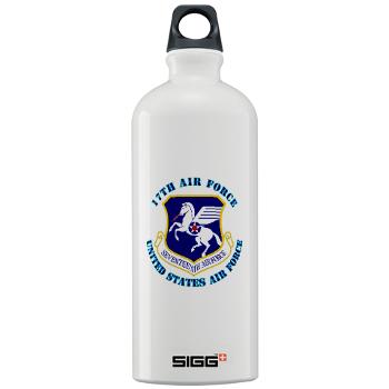 17AF - M01 - 03 - 17th Air Force with Text - Sigg Water Bottle 1.0L