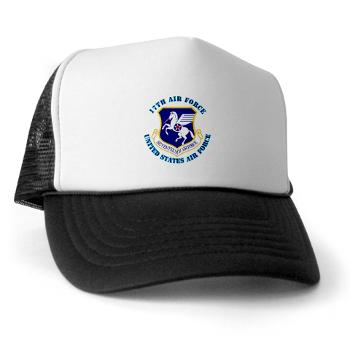 17AF - A01 - 02 - 17th Air Force with Text - Trucker Hat