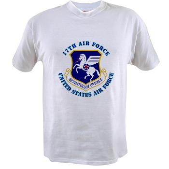 17AF - A01 - 04 - 17th Air Force with Text - Value T-shirt