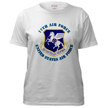 17AF - A01 - 04 - 17th Air Force with Text - Women's T-Shirt