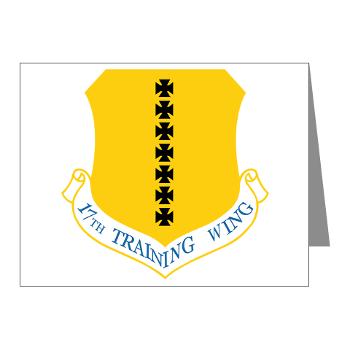 17TW - M01 - 02 - 17th Training Wing - Note Cards (Pk of 20) - Click Image to Close