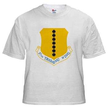 17TW - A01 - 04 - 17th Training Wing - White t-Shirt - Click Image to Close