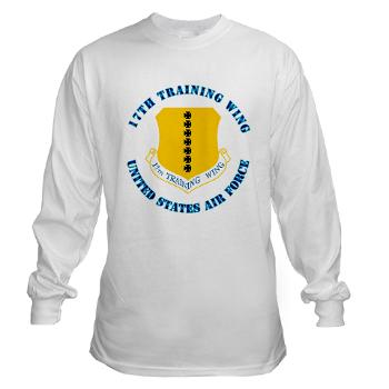 17TW - A01 - 03 - 17th Training Wing with Text - Long Sleeve T-Shirt - Click Image to Close