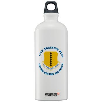 17TW - M01 - 03 - 17th Training Wing with Text - Sigg Water Bottle 1.0L