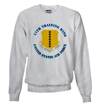 17TW - A01 - 03 - 17th Training Wing with Text - Sweatshirt - Click Image to Close