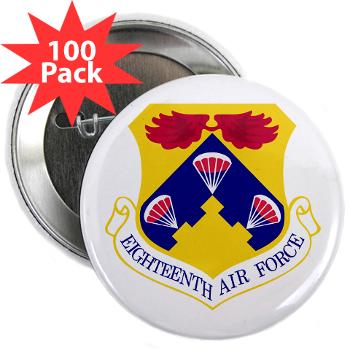 18AF - M01 - 01 - Eighteenth Air Force - 2.25" Button (100 pack) - Click Image to Close
