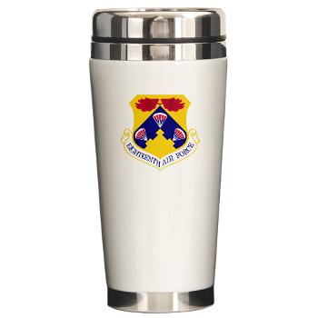 18AF - M01 - 03 - Eighteenth Air Force - Ceramic Travel Mug