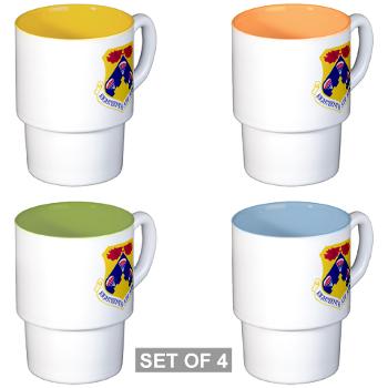 18AF - M01 - 03 - Eighteenth Air Force - Stackable Mug Set (4 mugs) - Click Image to Close