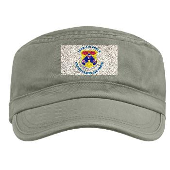 18AF - A01 - 01 - Eighteenth Air Force with Text - Military Cap - Click Image to Close
