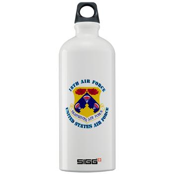 18AF - M01 - 03 - Eighteenth Air Force with Text - Sigg Water Bottle 1.0L