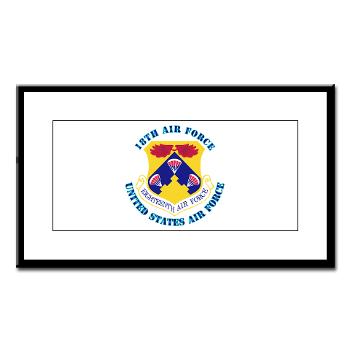 18AF - M01 - 02 - Eighteenth Air Force with Text - Small Framed Print