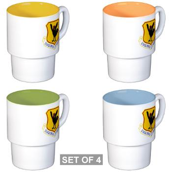 18W - M01 - 03 - 18th Wing - Stackable Mug Set (4 mugs)