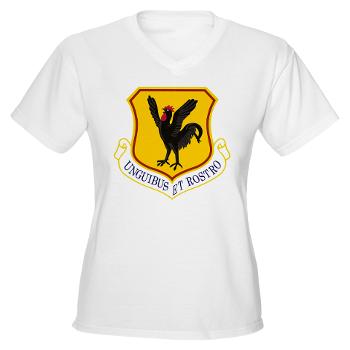 18W - A01 - 04 - 18th Wing - Women's V-Neck T-Shirt