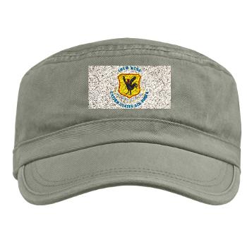 18W - A01 - 01 - 18th Wing with Text - Military Cap - Click Image to Close