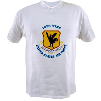 18W - A01 - 04 - 18th Wing with Text - Value T-shirt