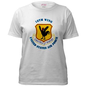 18W - A01 - 04 - 18th Wing with Text - Women's T-Shirt