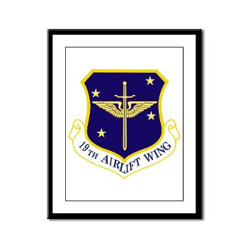 19AW - M01 - 02 - 19th Airlift Wing - Framed Panel Print - Click Image to Close