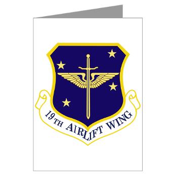 19AW - M01 - 02 - 19th Airlift Wing - Greeting Cards (Pk of 20)