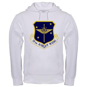 19AW - A01 - 03 - 19th Airlift Wing - Hooded Sweatshirt - Click Image to Close
