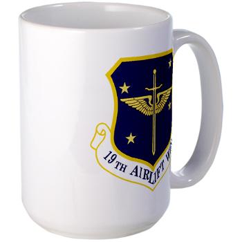 19AW - M01 - 03 - 19th Airlift Wing - Large Mug - Click Image to Close