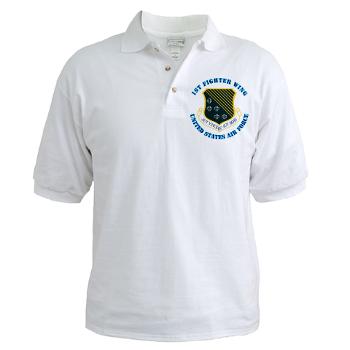 1FW - A01 - 04 - 1st Fighter Wing with Text - Golf Shirt