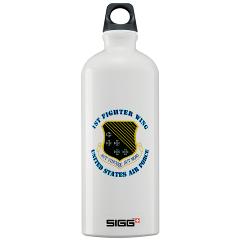 1FW - M01 - 03 - 1st Fighter Wing with Text - Sigg Water Bottle 1.0L